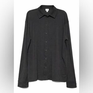 Armani Collezioni Black Button Down Shirt